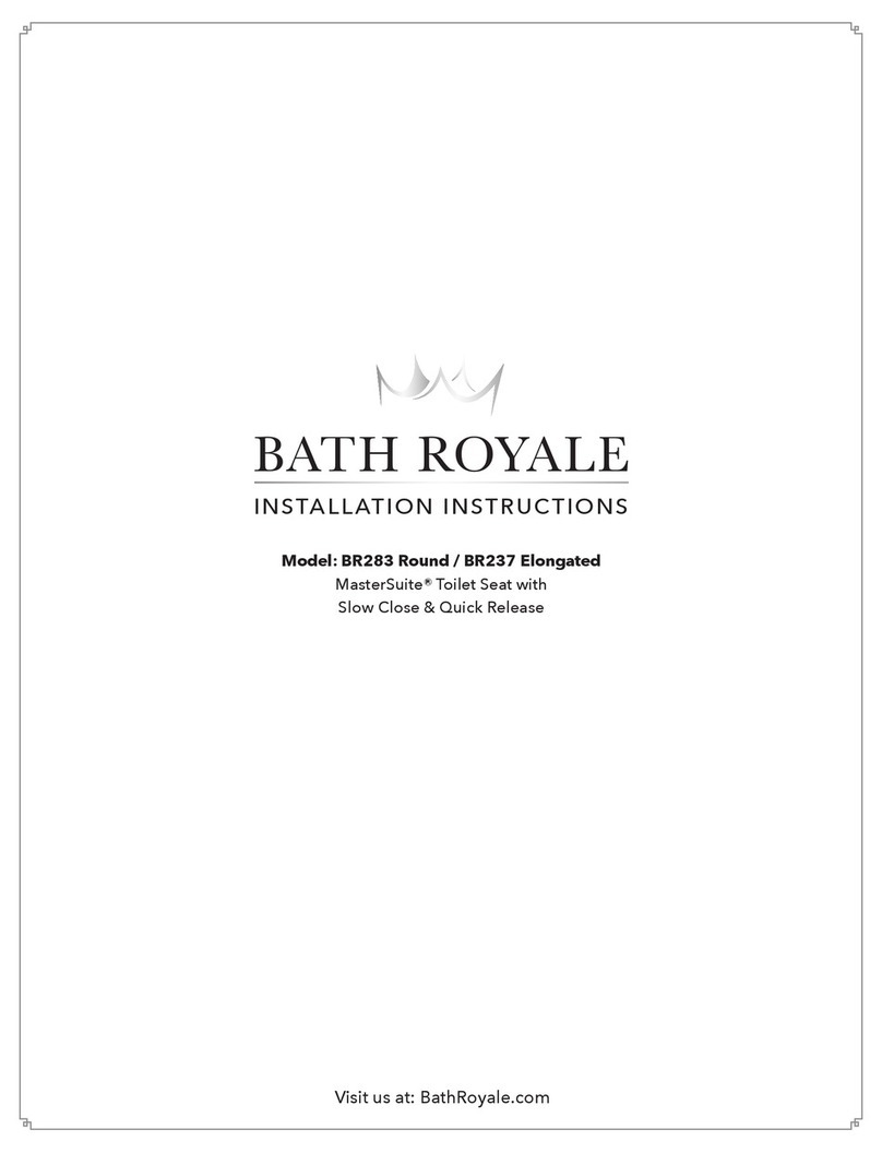 Bath Royale MasterSuite BR283 Round installation instructions