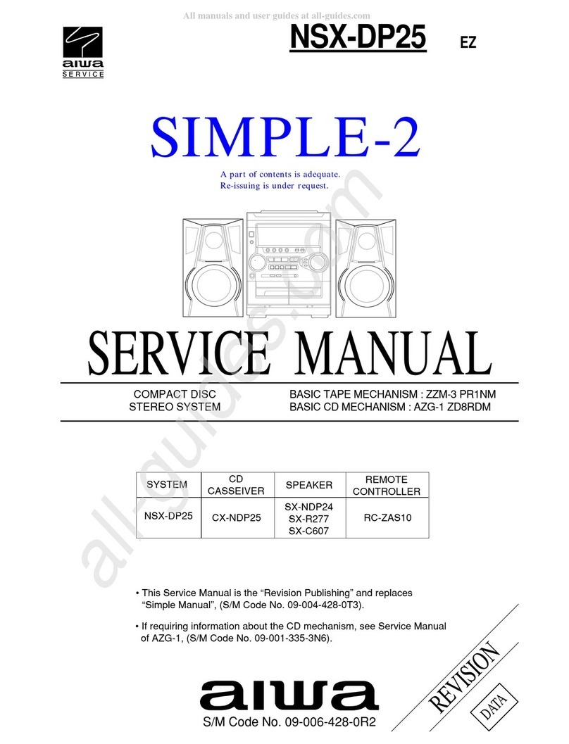 Aiwa NSX-DP25 User manual