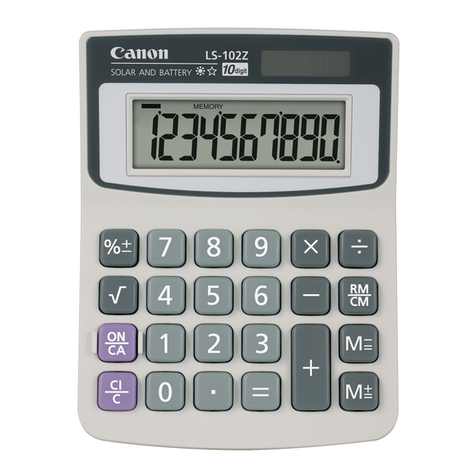 Canon LS-102Z User manual