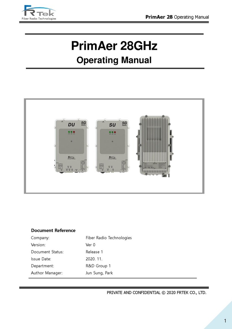 FRTek PrimAer 28 operating manual