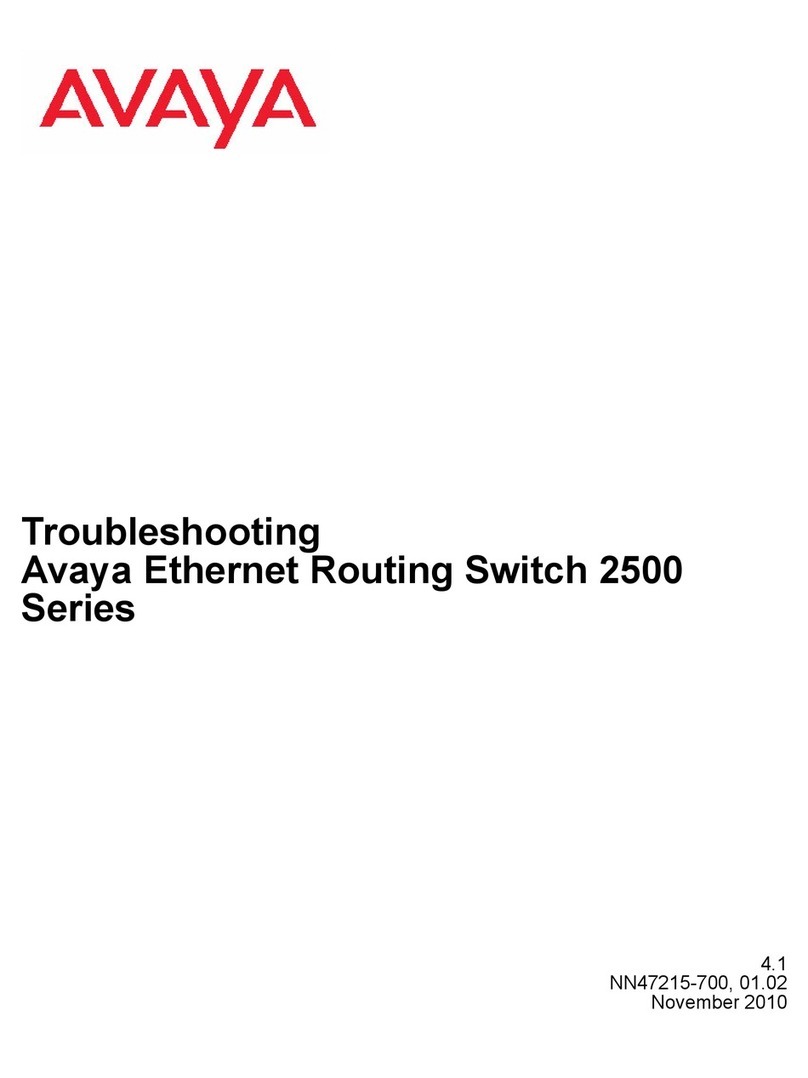 Avaya ERS 2500 Troubleshooting