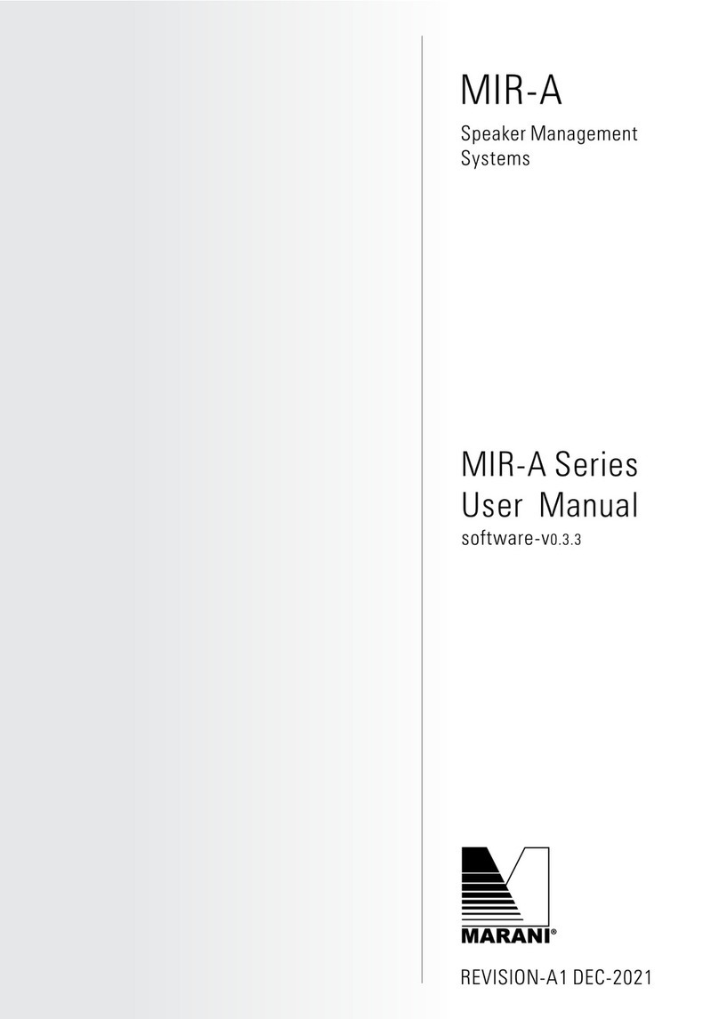 Marani MIR-A Series user manual