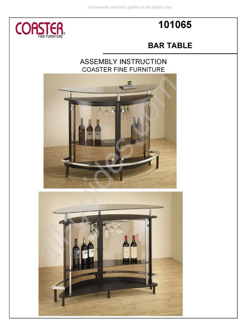 Coaster 101065 Assembly instruction