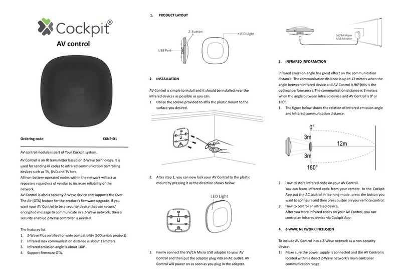 Cockpit CKNPID1 quick start guide