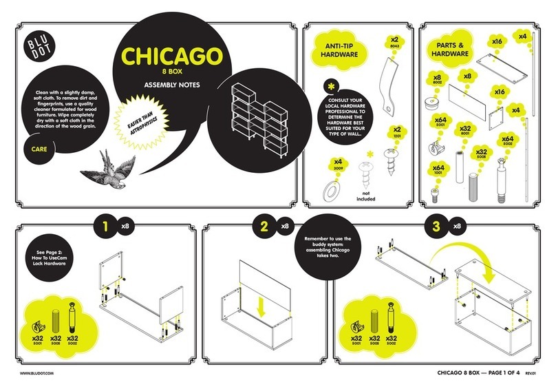 BluDot Chicago 8 Box Quick start guide