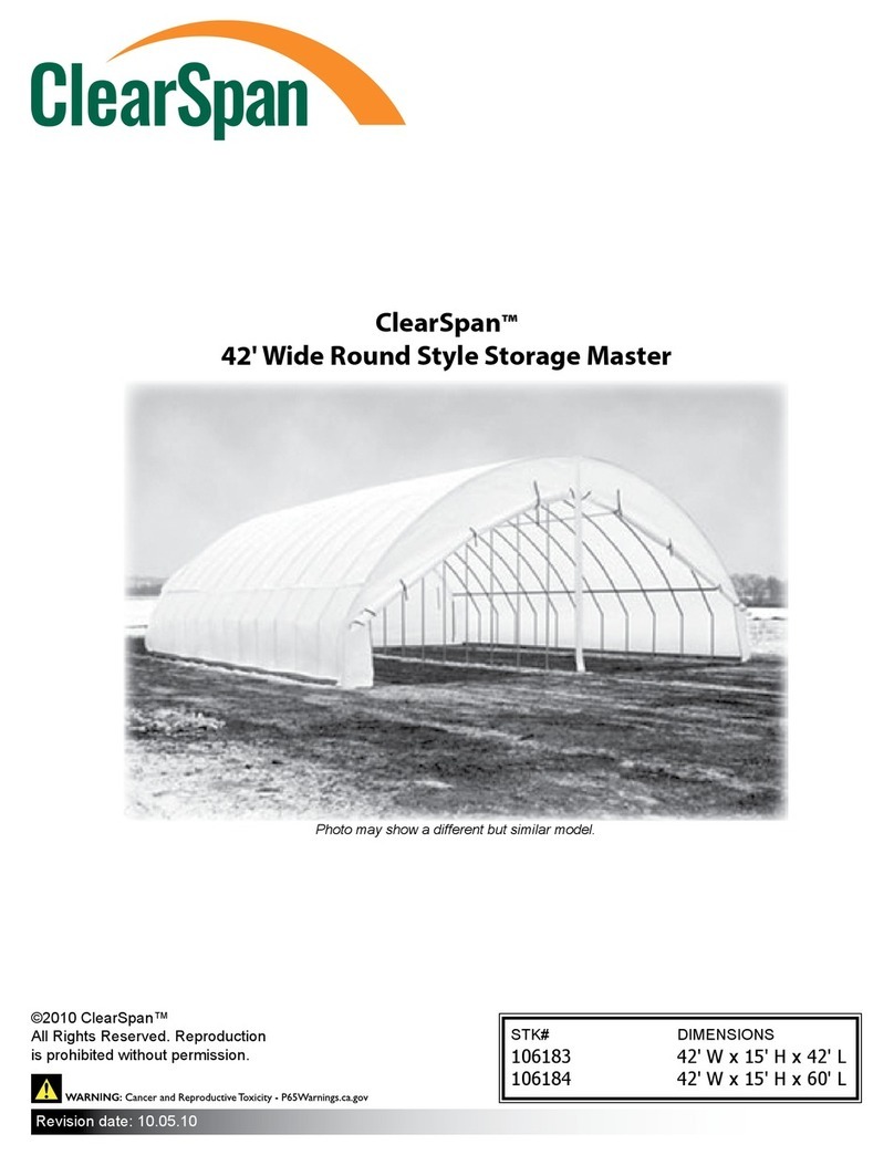 ClearSpan 106183 Assembly instructions