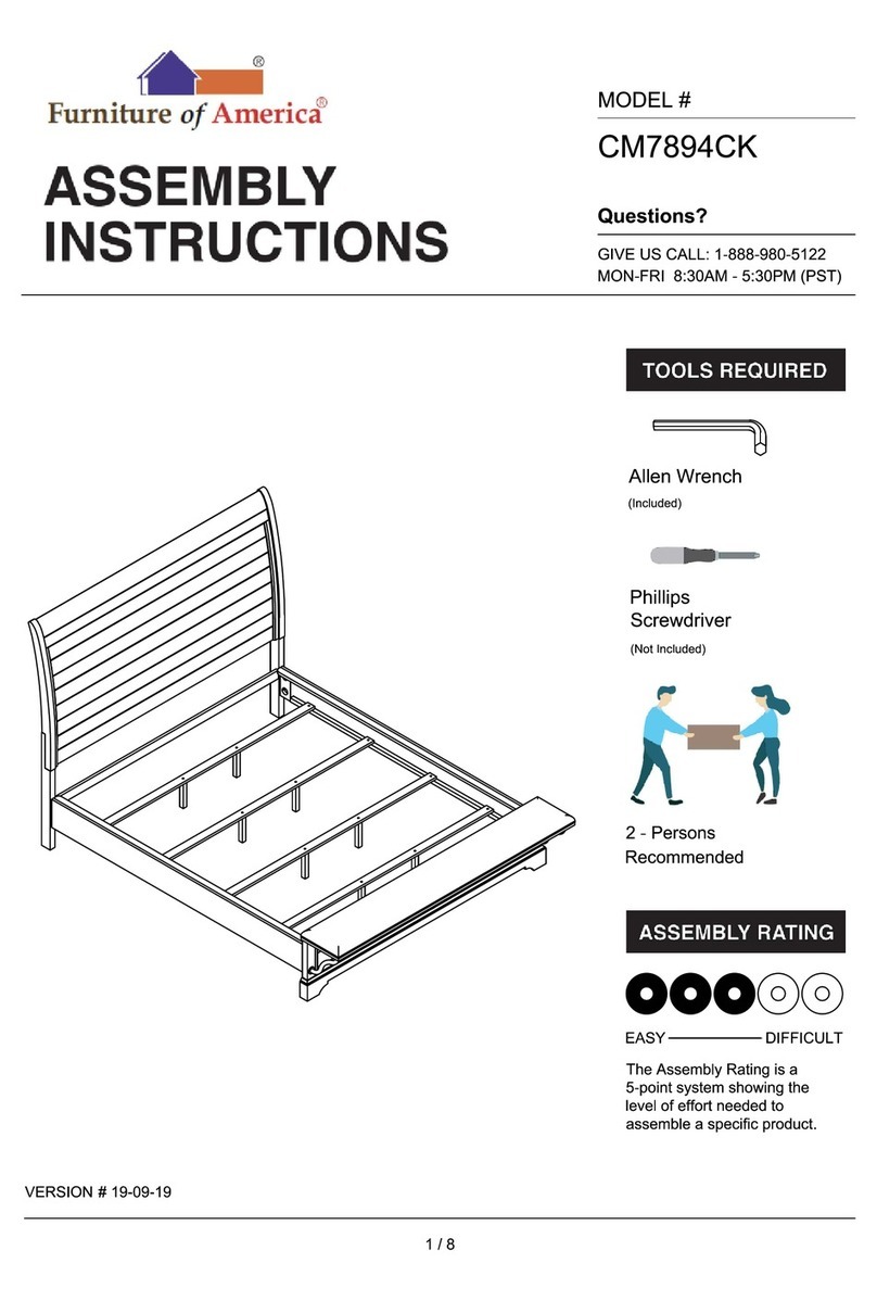 Furniture of America CM7894CK Assembly instructions Furniture of America CM7894CK Assembly instructions