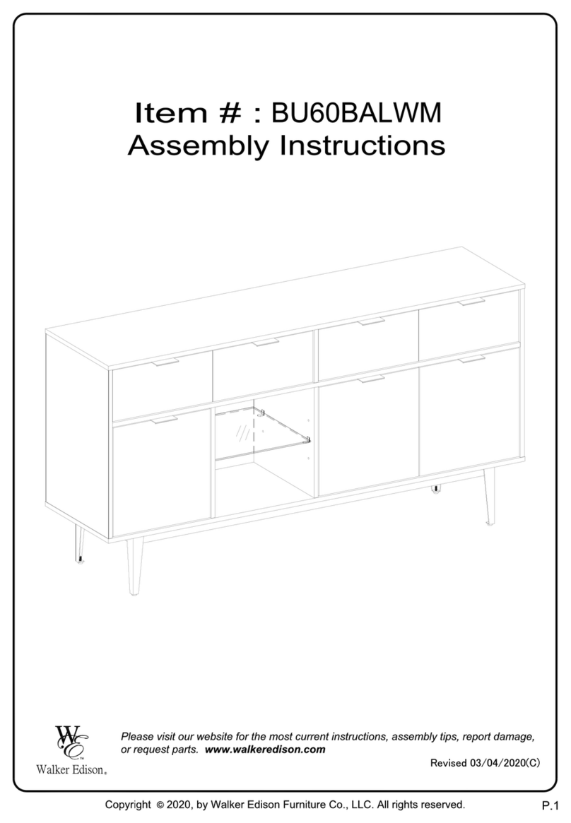 Walker Edison BU60BALWM User manual Walker Edison BU60BALWM User manual
