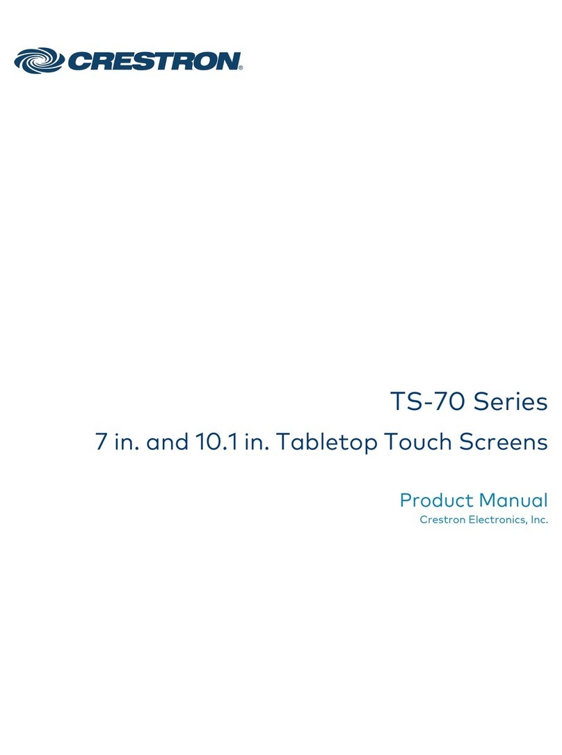Crestron Electronics TS-70 Series User manual