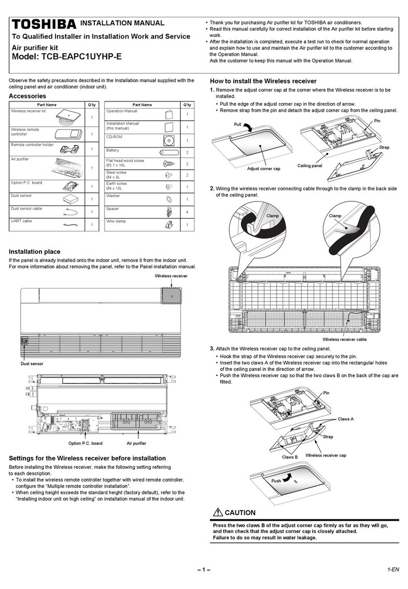 Toshiba TCB-EAPC1UYHP-E installation manual