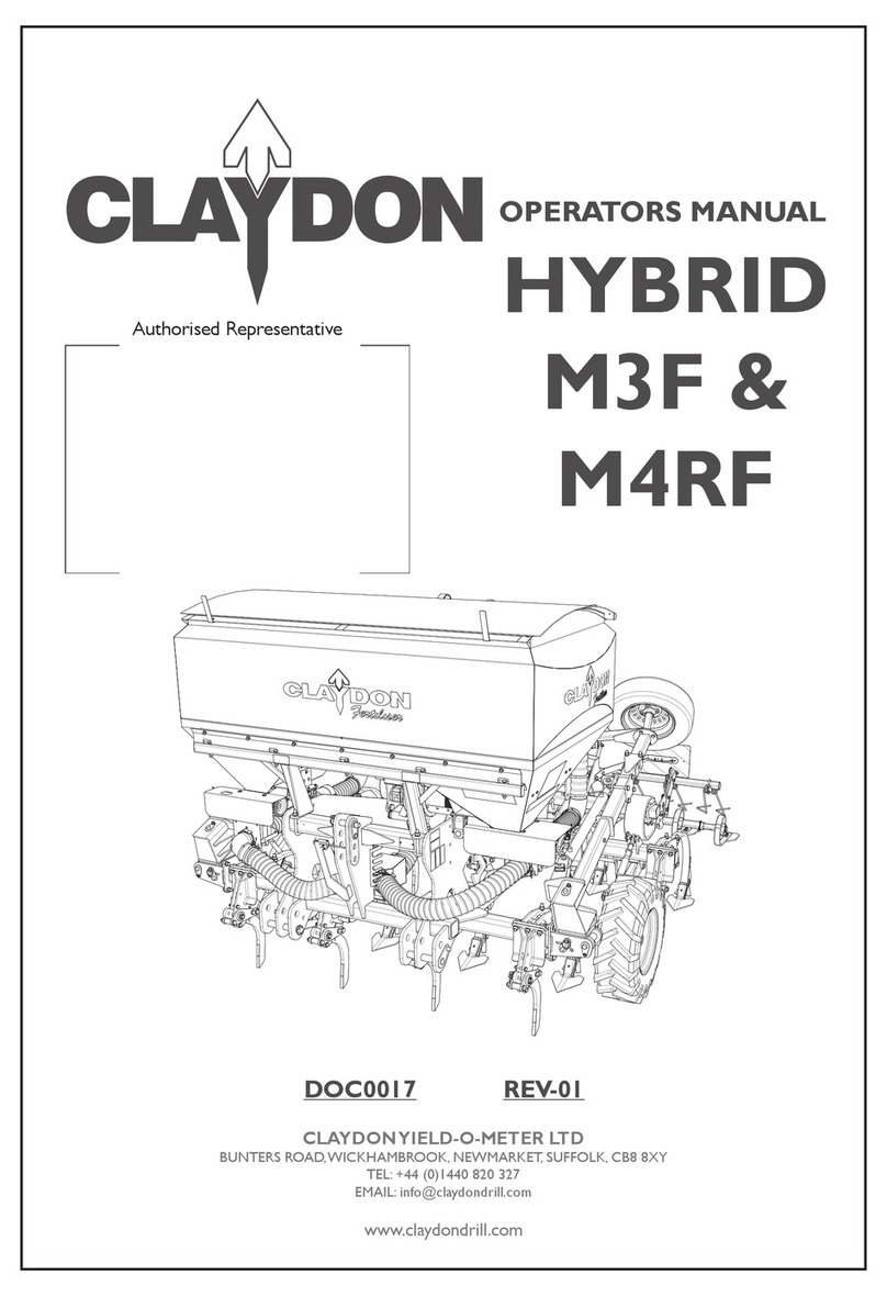Claydon HYBRID M3F Operator's manual