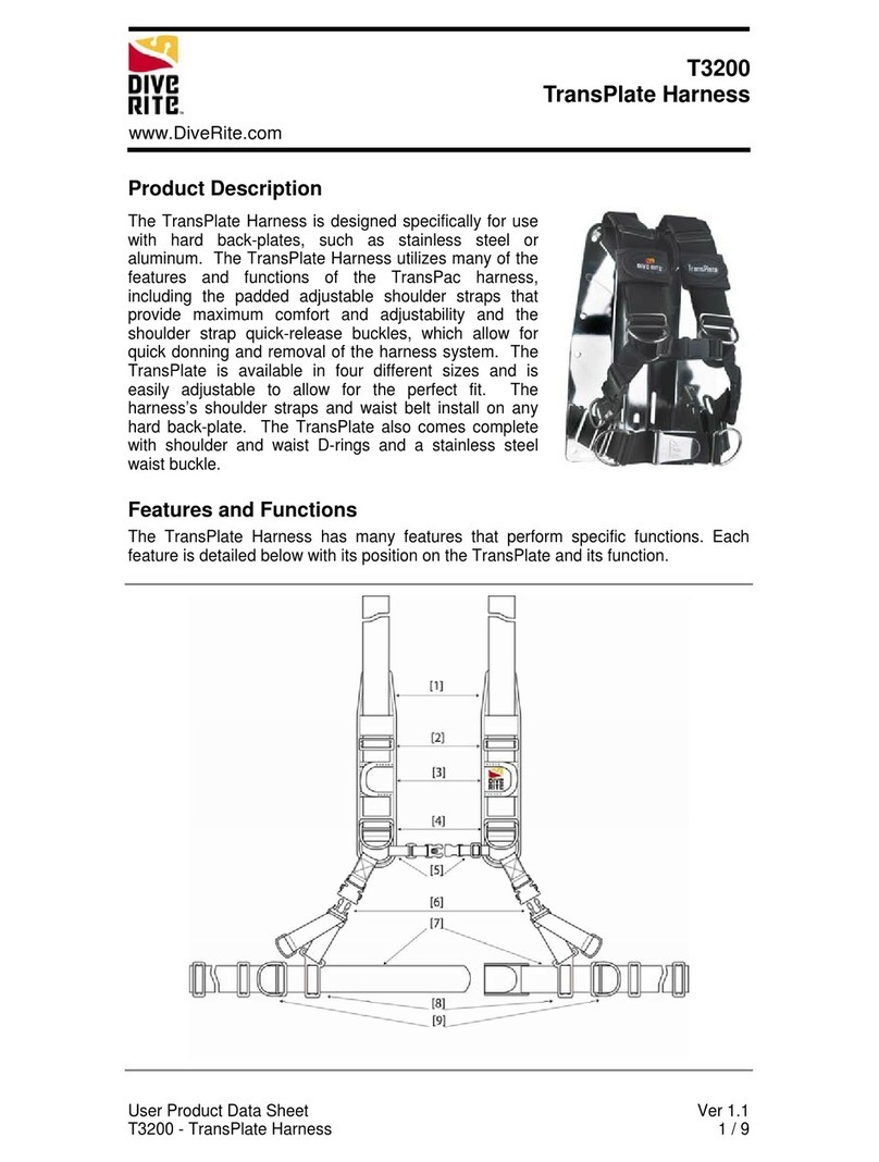 Dive Rite TransPlate Harness User manual