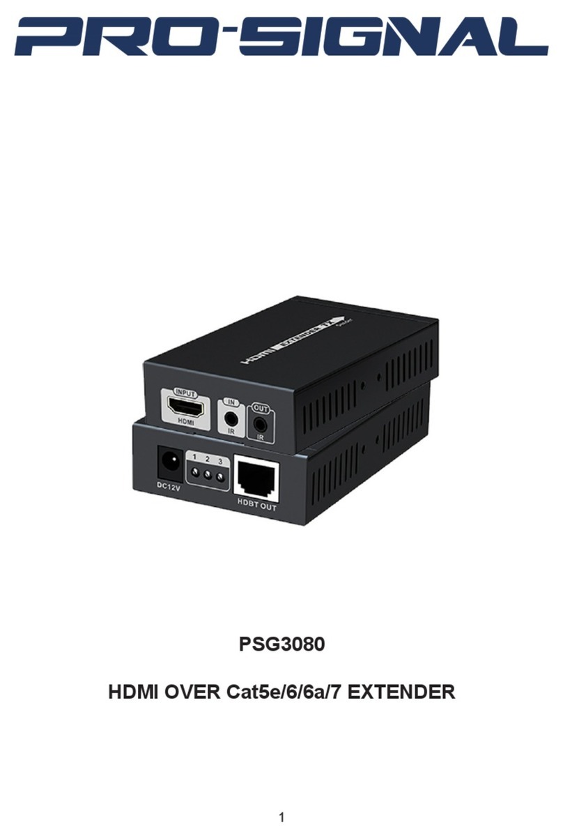 PRO SIGNAL PSG3080 instructions