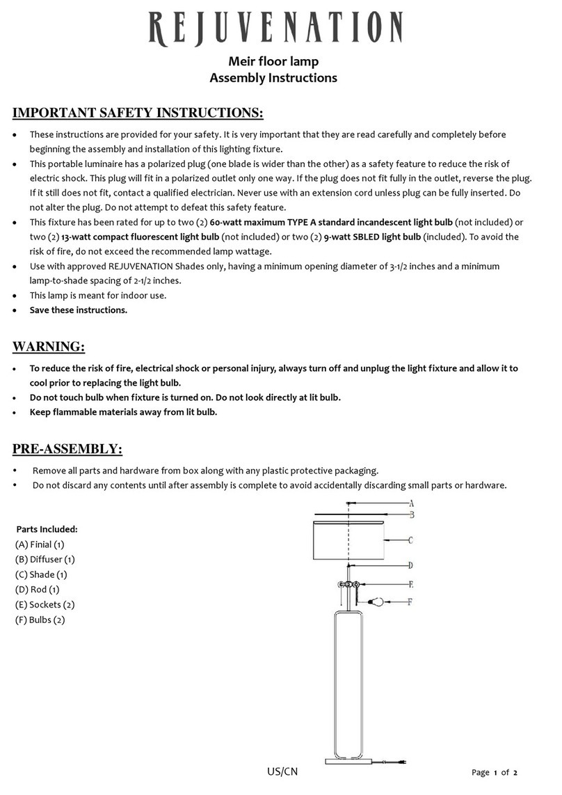 Rejuvenation Meir A1990 User manual