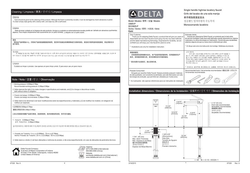 Delta Kami Series User manual