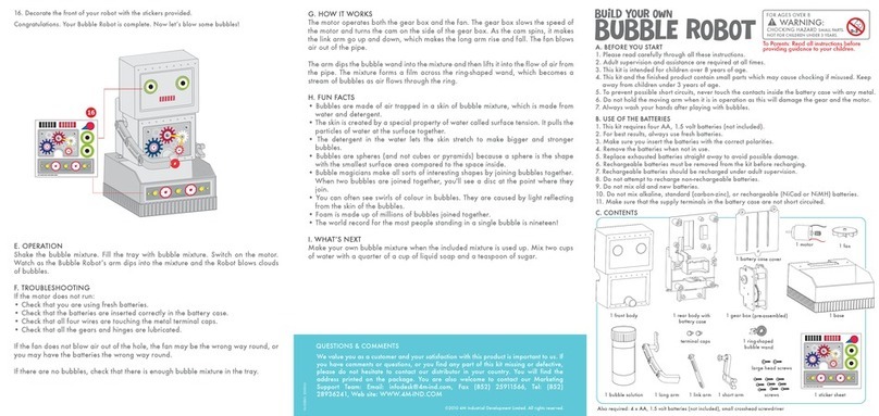 4M BUBBLE ROBOT User manual