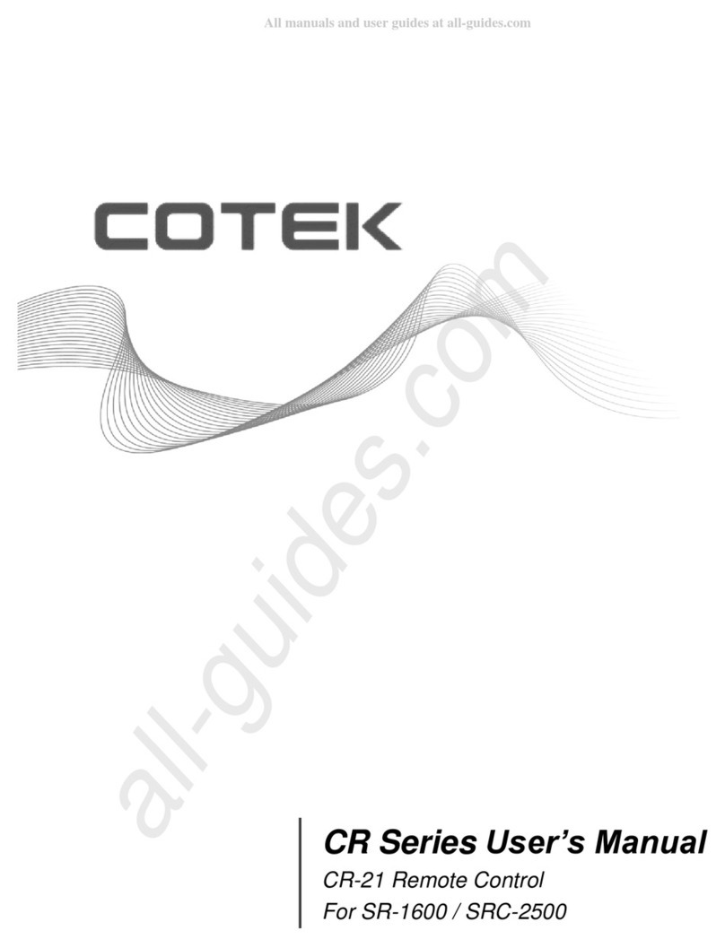 Cotek CR Series user manual