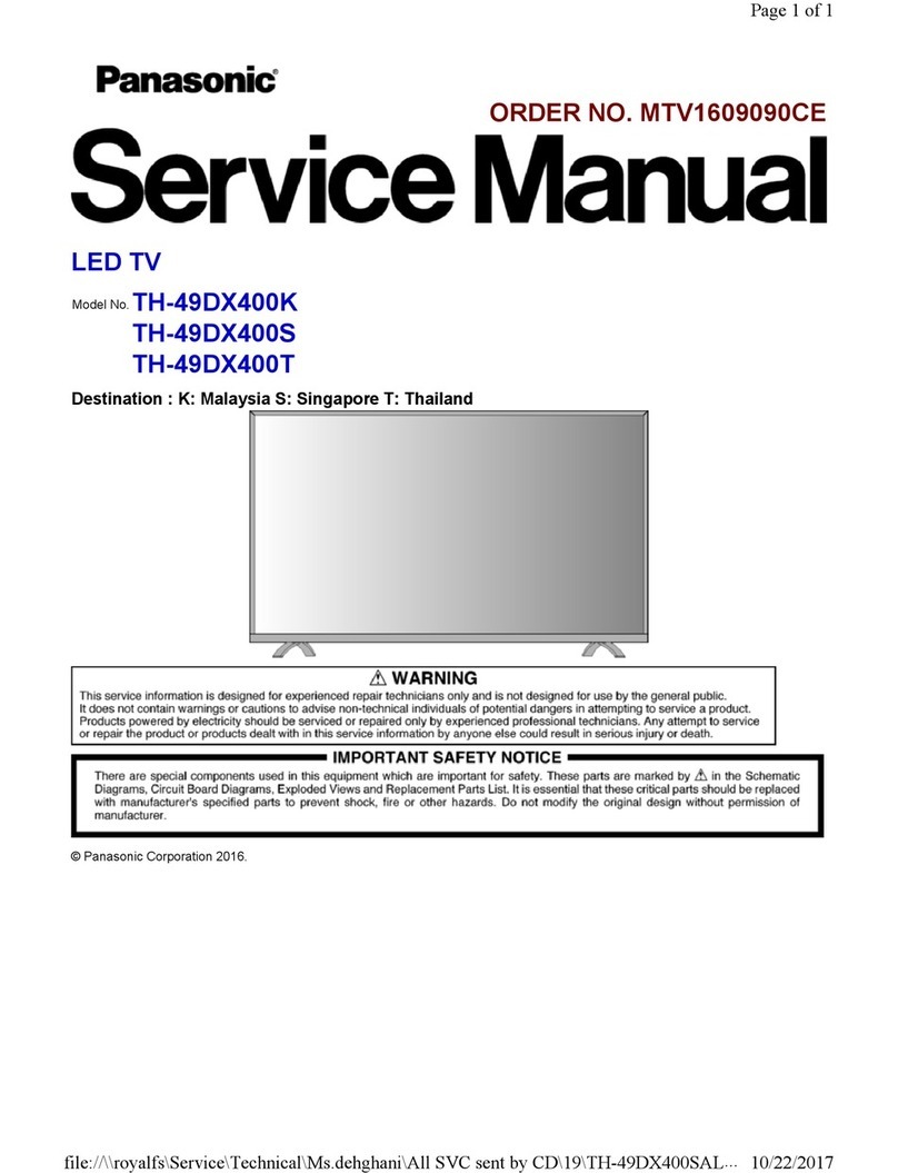 Panasonic TH-49DX400K User manual