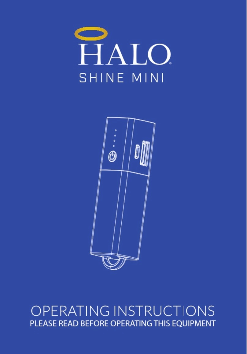 Halo SHINE MINI operating instructions