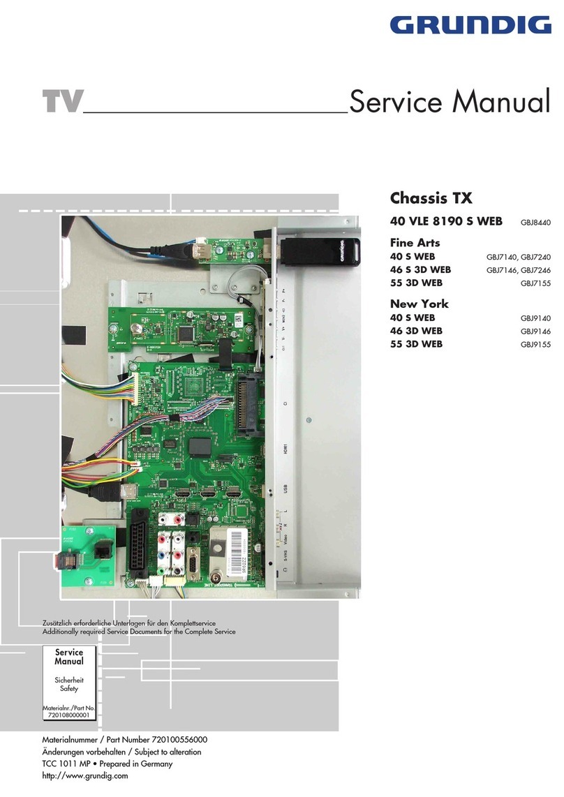 Grundig 40 VLE 8190 S WEB User manual