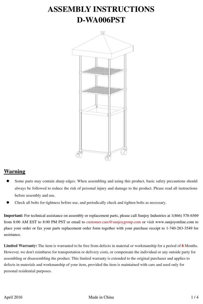 Tractor Supply D-WA006PST Assembly instructions