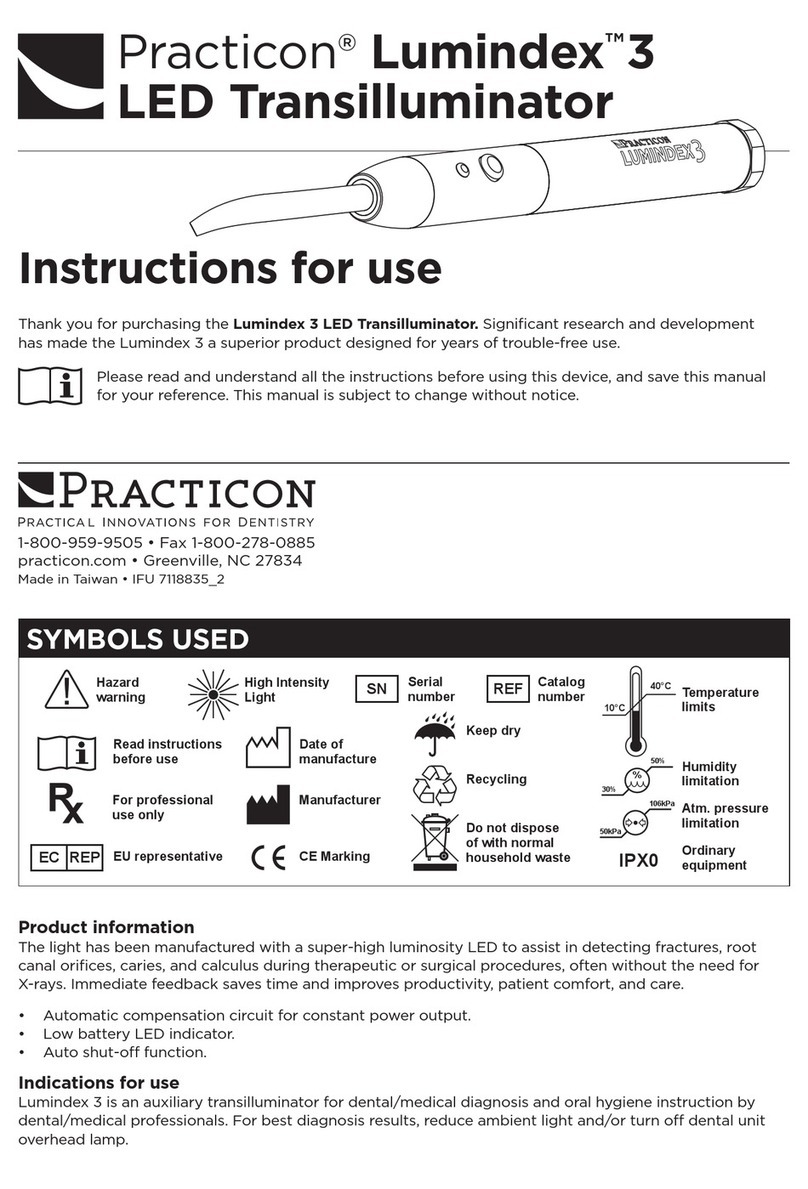 Practicon Lumindex 3 Instructions for use