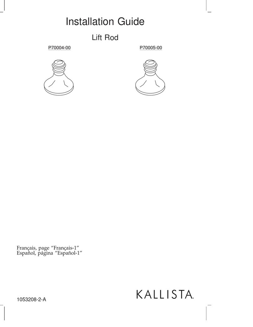 Kallista Kalligraphos P70004-00 installation guide