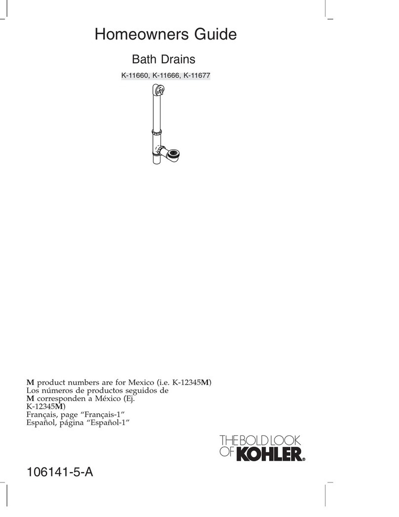 Kohler K-11660 Assembly instructions