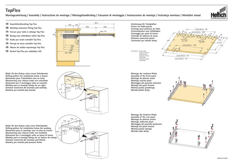 Hettich TopFlex User manual