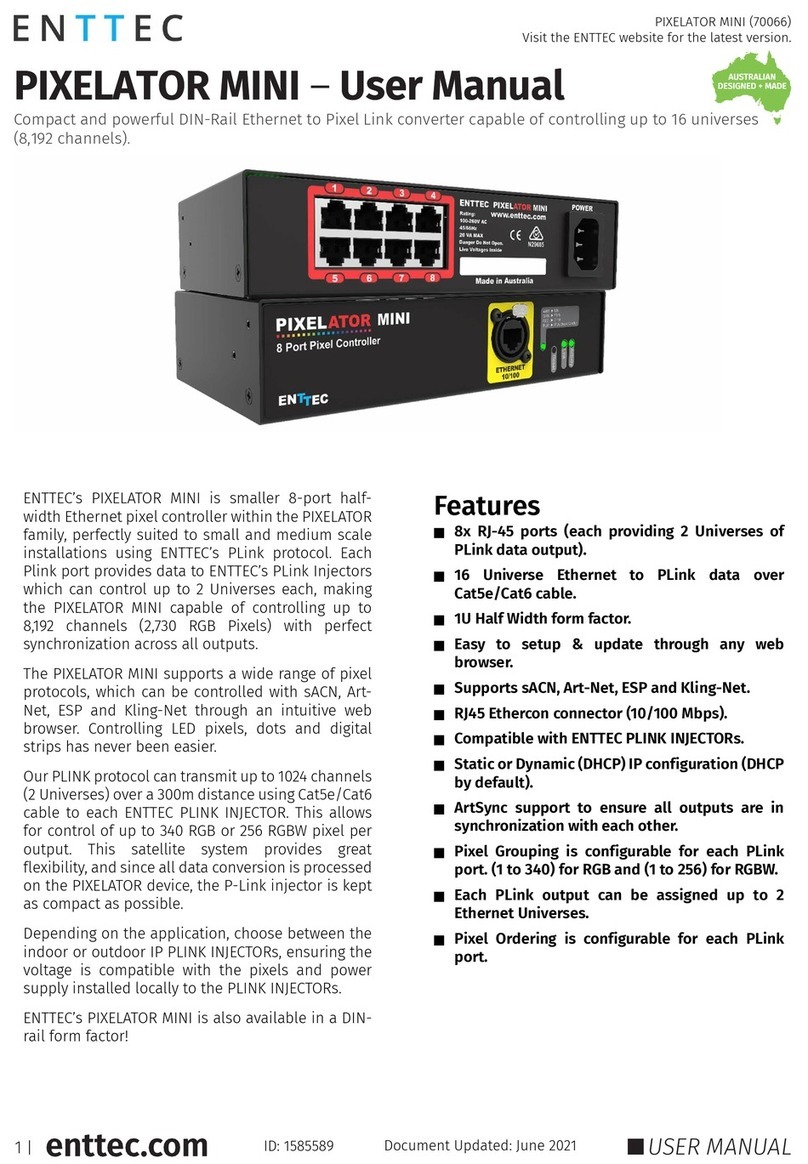 Enttec PIXELATOR MINI User manual