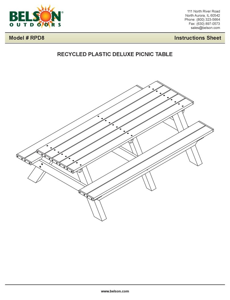 Belson Outdoors RPD8 instruction sheet