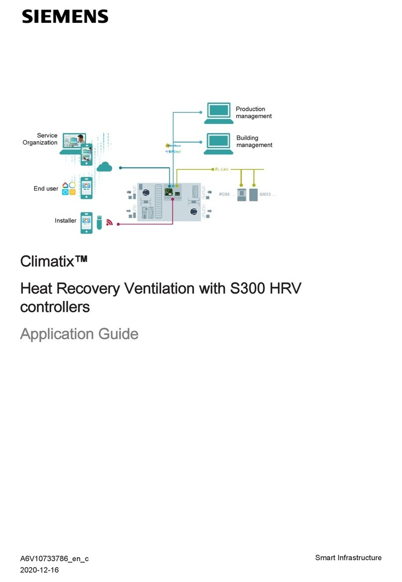 Siemens Climatix S300 HRV User guide