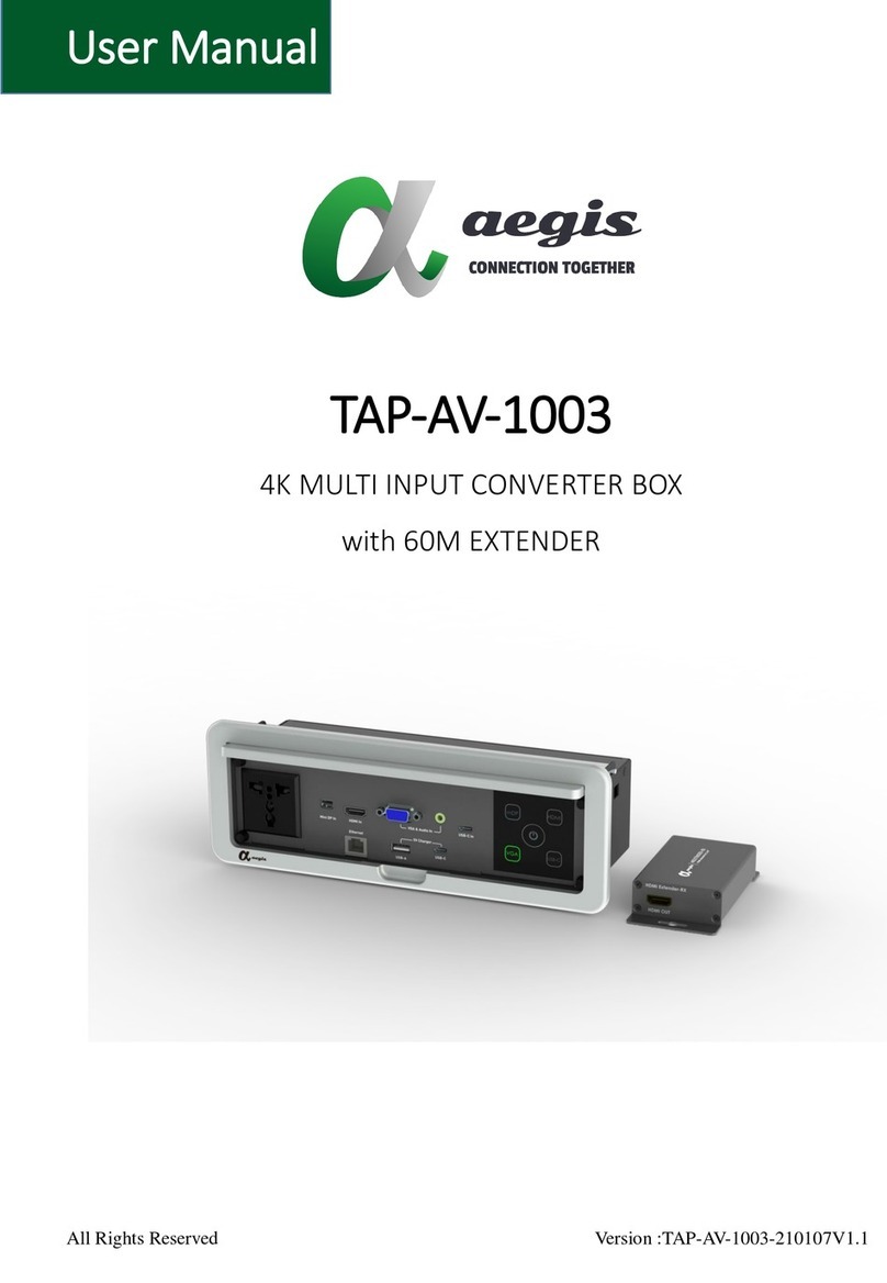 Aegis TAP-AV-1003 user manual