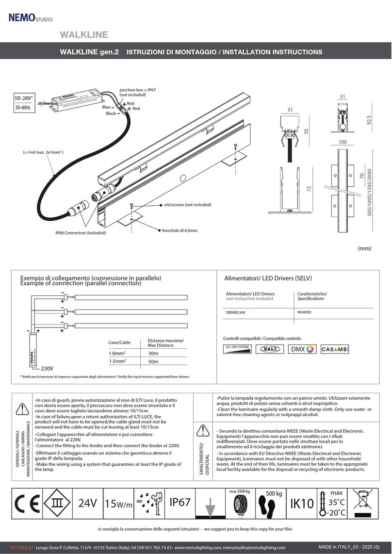 Nemo WALKLINE User manual
