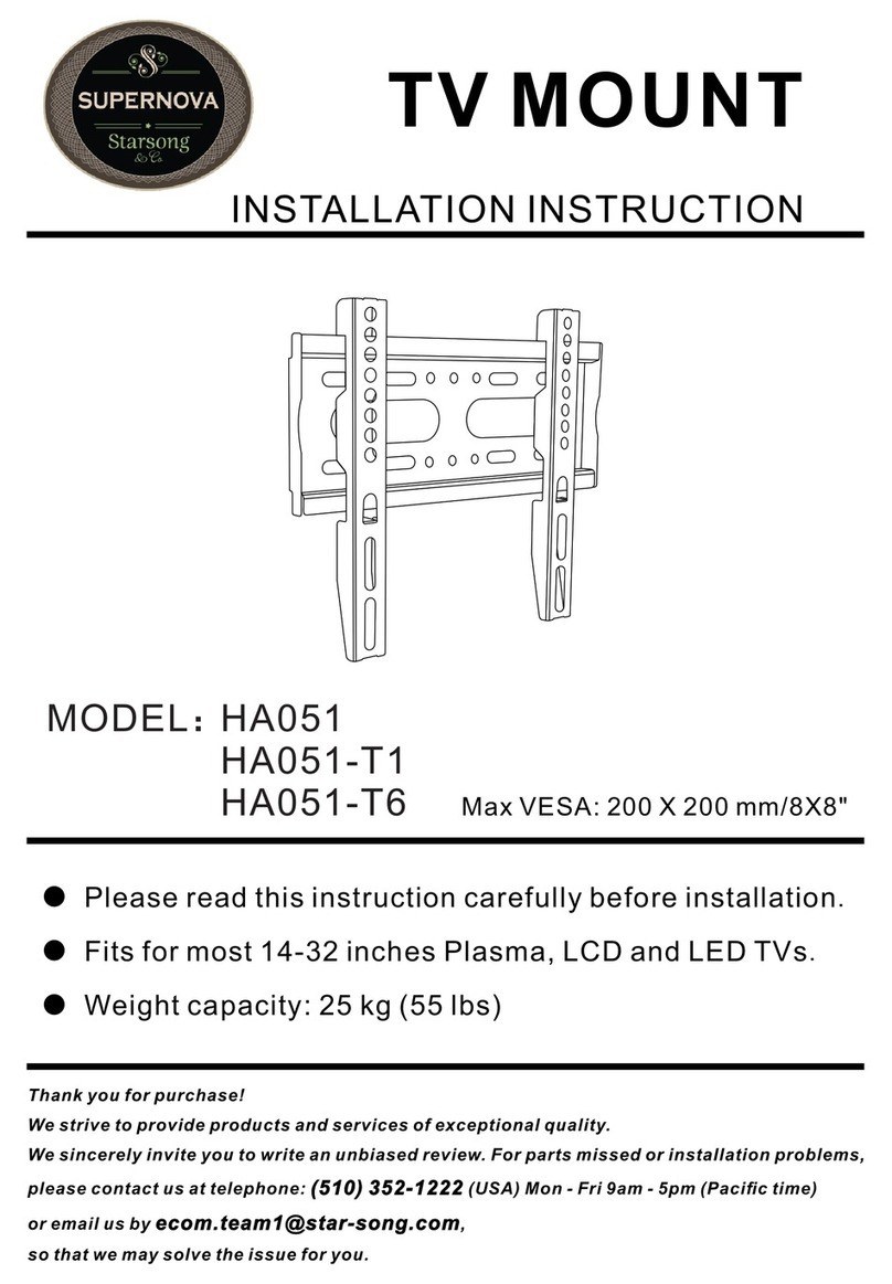 SUPER NOVA HA051 Installation instruction