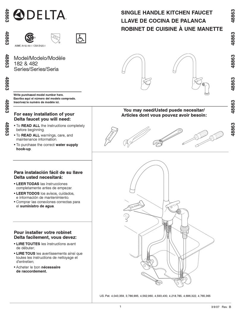Delta 182 Series installation instructions