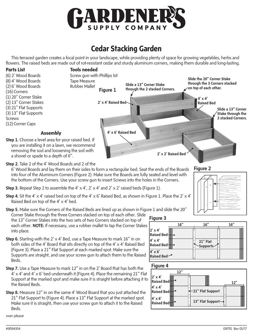 Gardeners Cedar Stacking Garden User manual