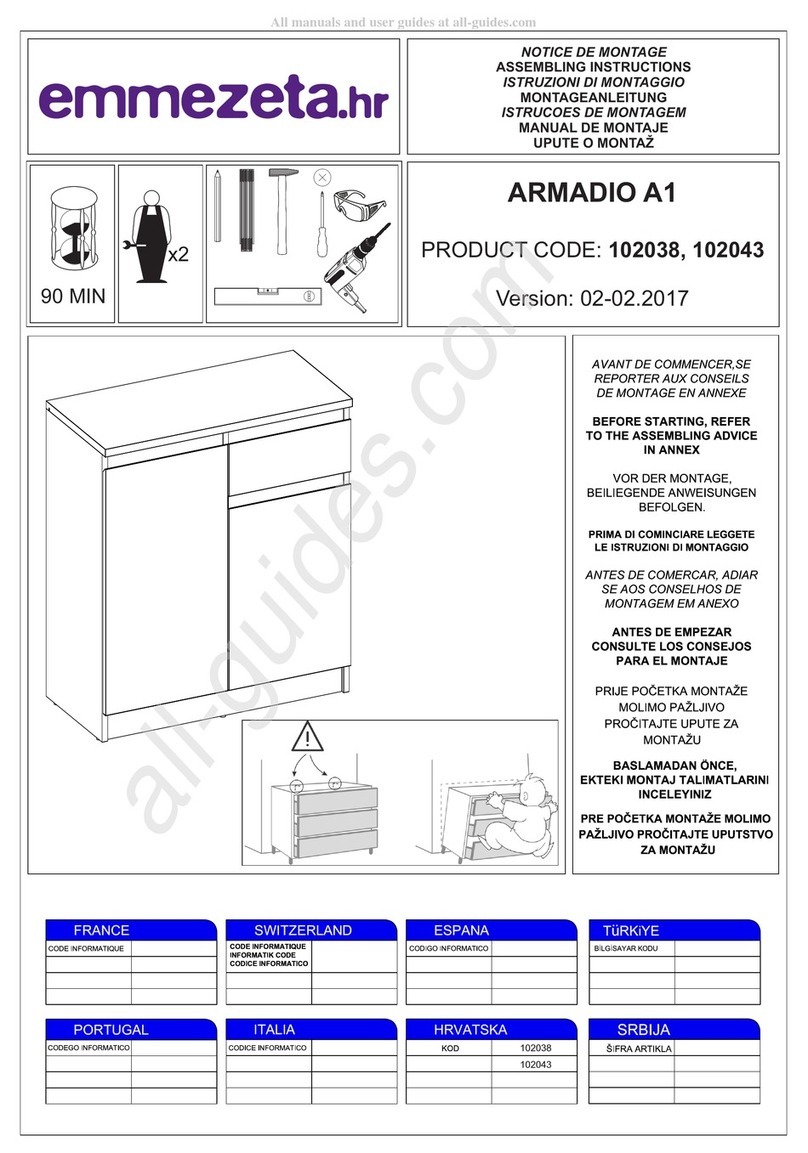 Emmezeta ARMADIO A1 Assembling instructions Emmezeta ARMADIO A1 Assembling instructions