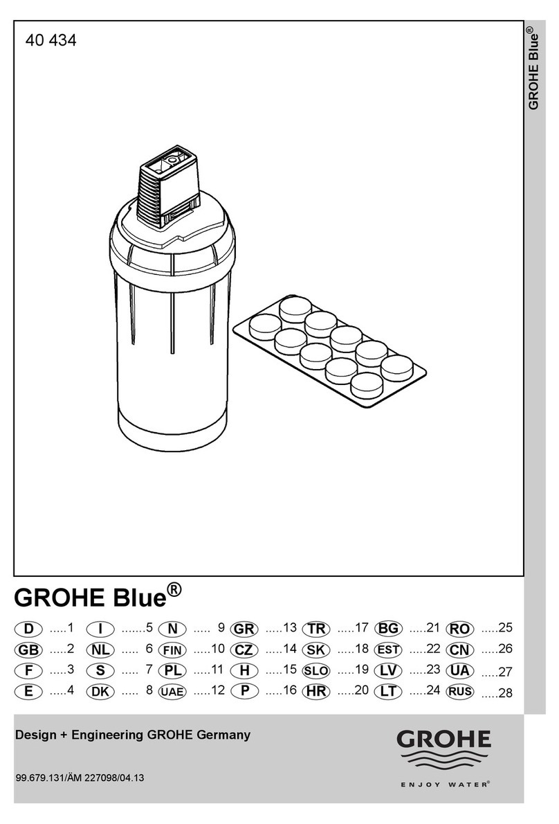 Grohe Blue Bio-Clean 40 434 User manual