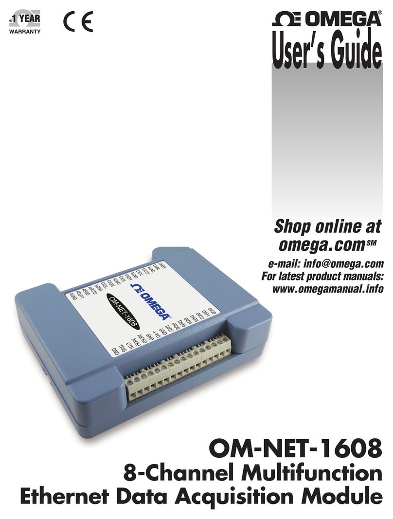 Omega OM-NET-1608 User manual