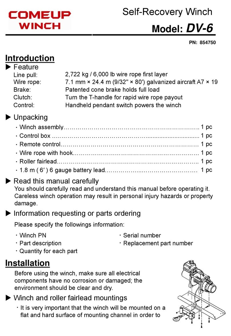 Comeup DV-6 manual