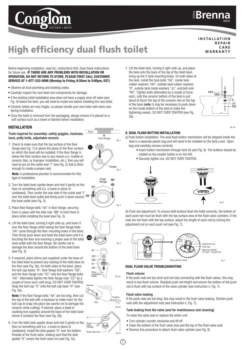 Conglom Brenna 0025S Installation and repair manual Conglom Brenna 0025S Installation and repair manual