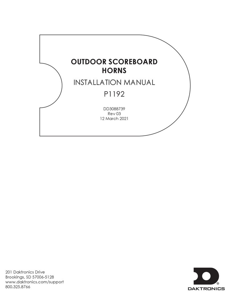 Daktronics P1192 User manual