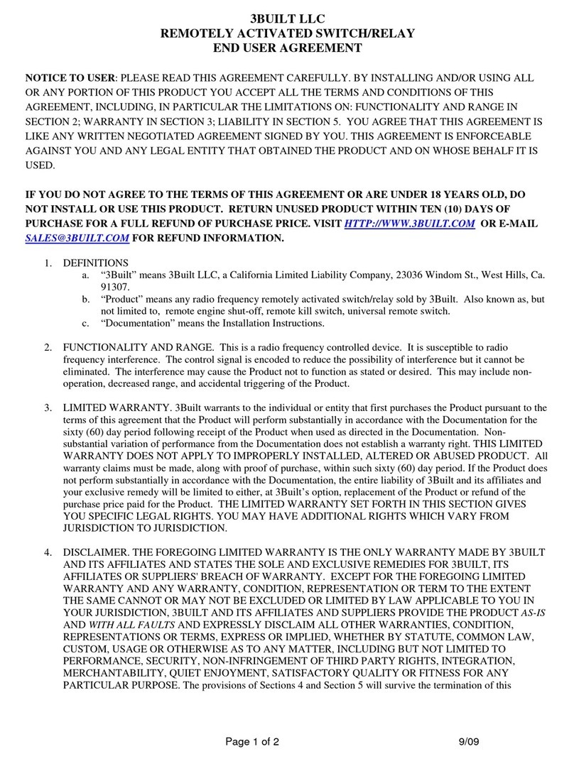 3Built RES126VX installation instructions
