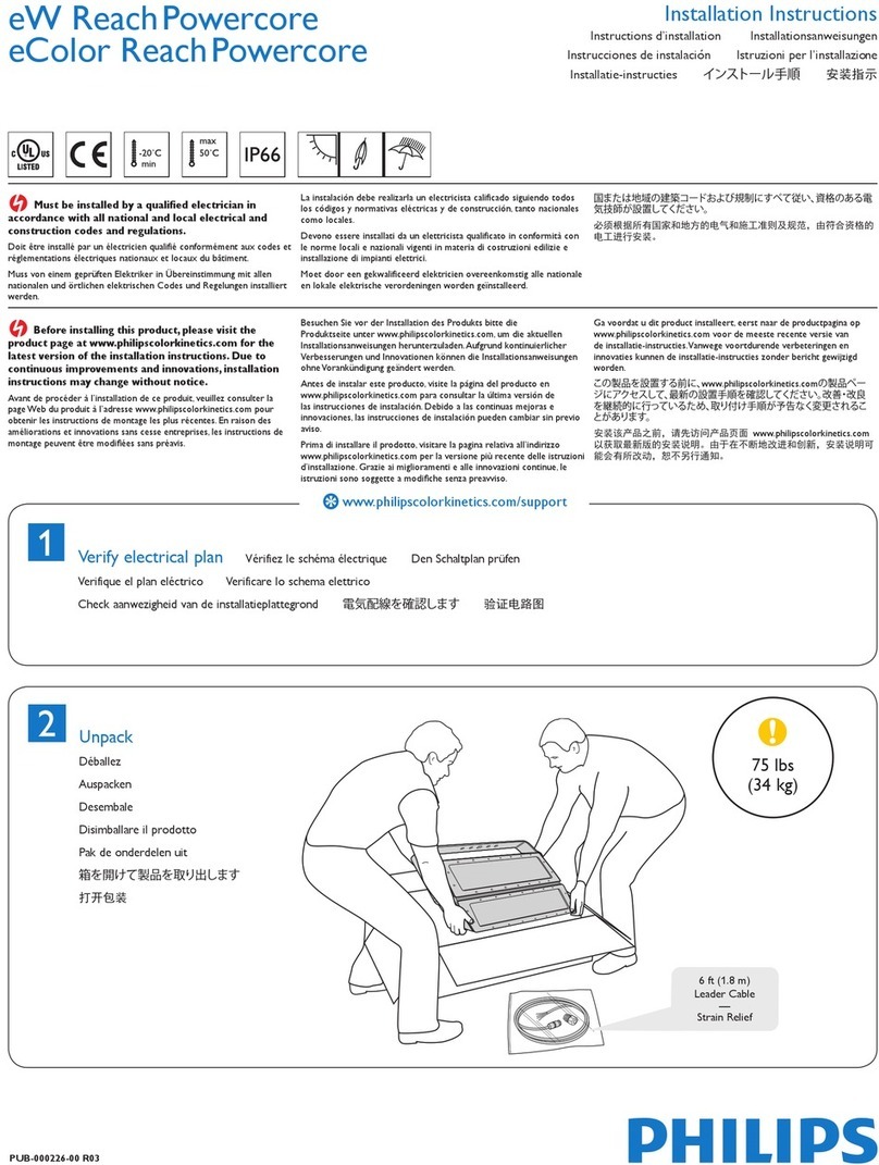 Philips eW Reach Powercore installation instructions