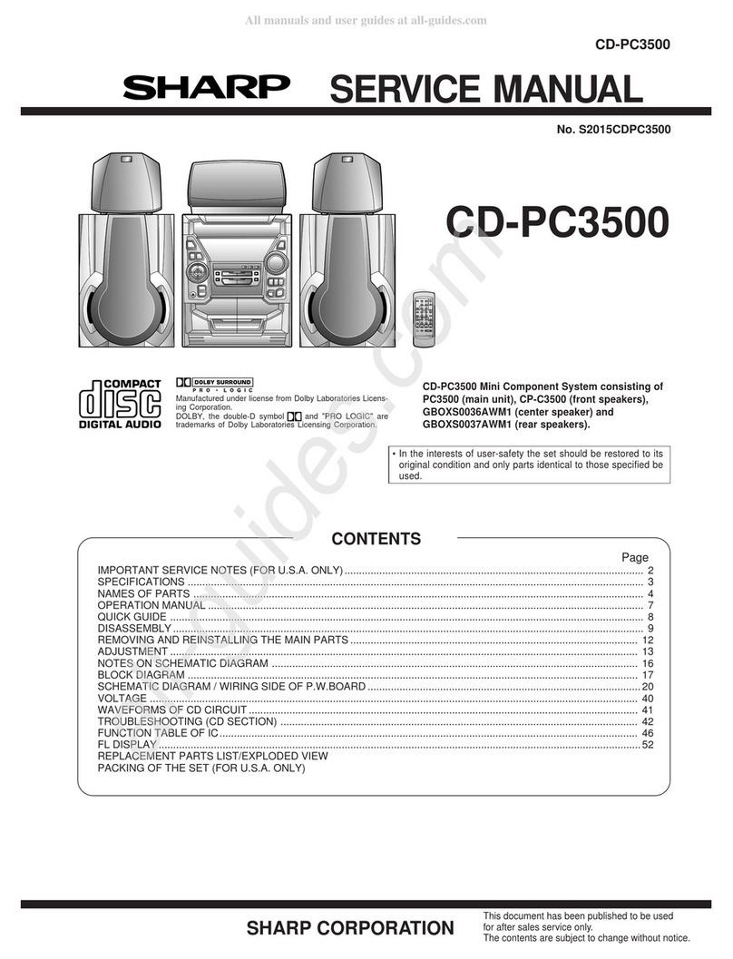 Sharp CD-PC3500 User manual