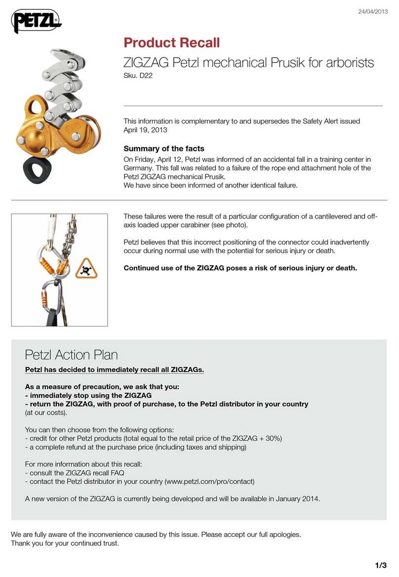 Petzl D22 quick start guide