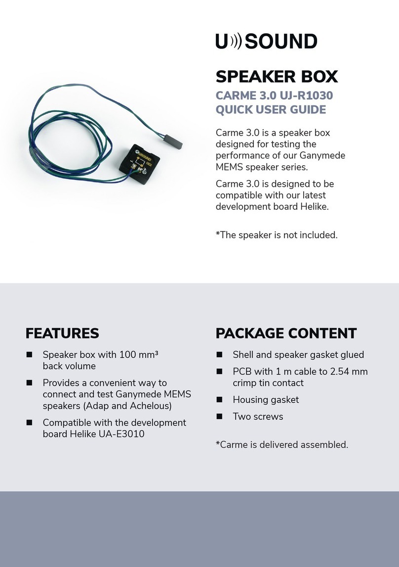 USOUND CARME 3.0 UJ-R1030 Instruction manual