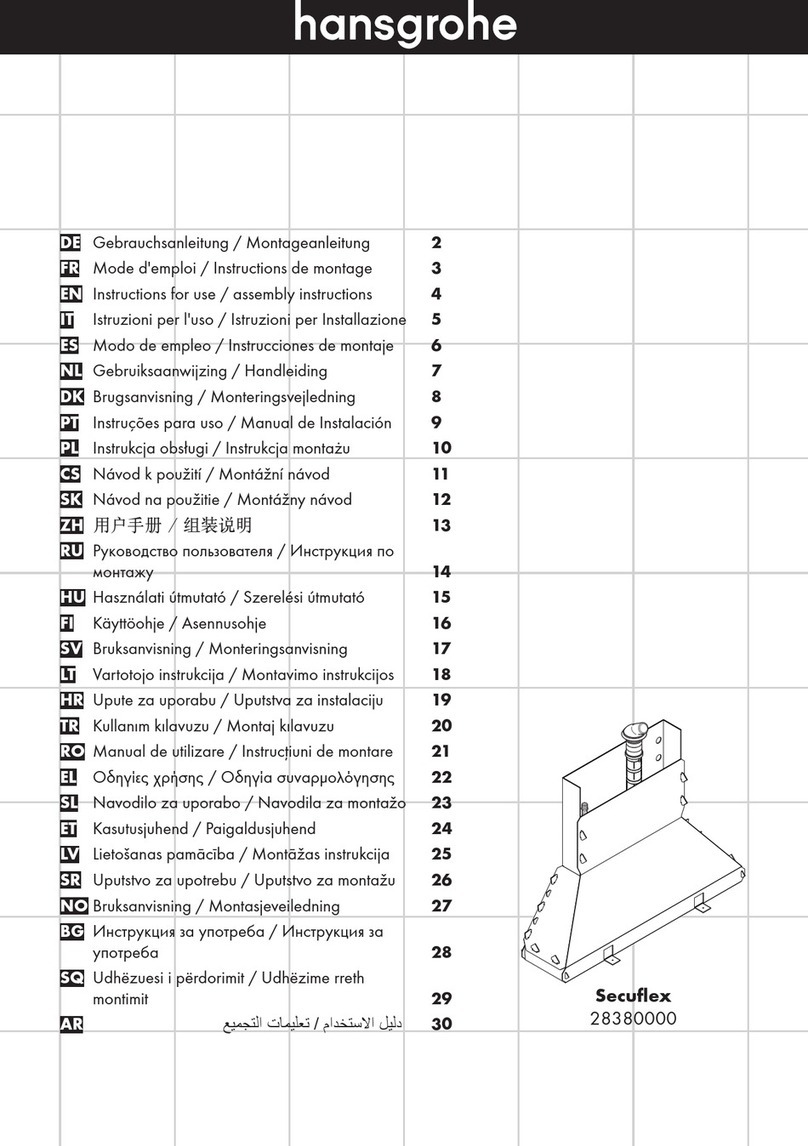 Hans Grohe Secuflex 28380000 Instructions for use/assembly instructions