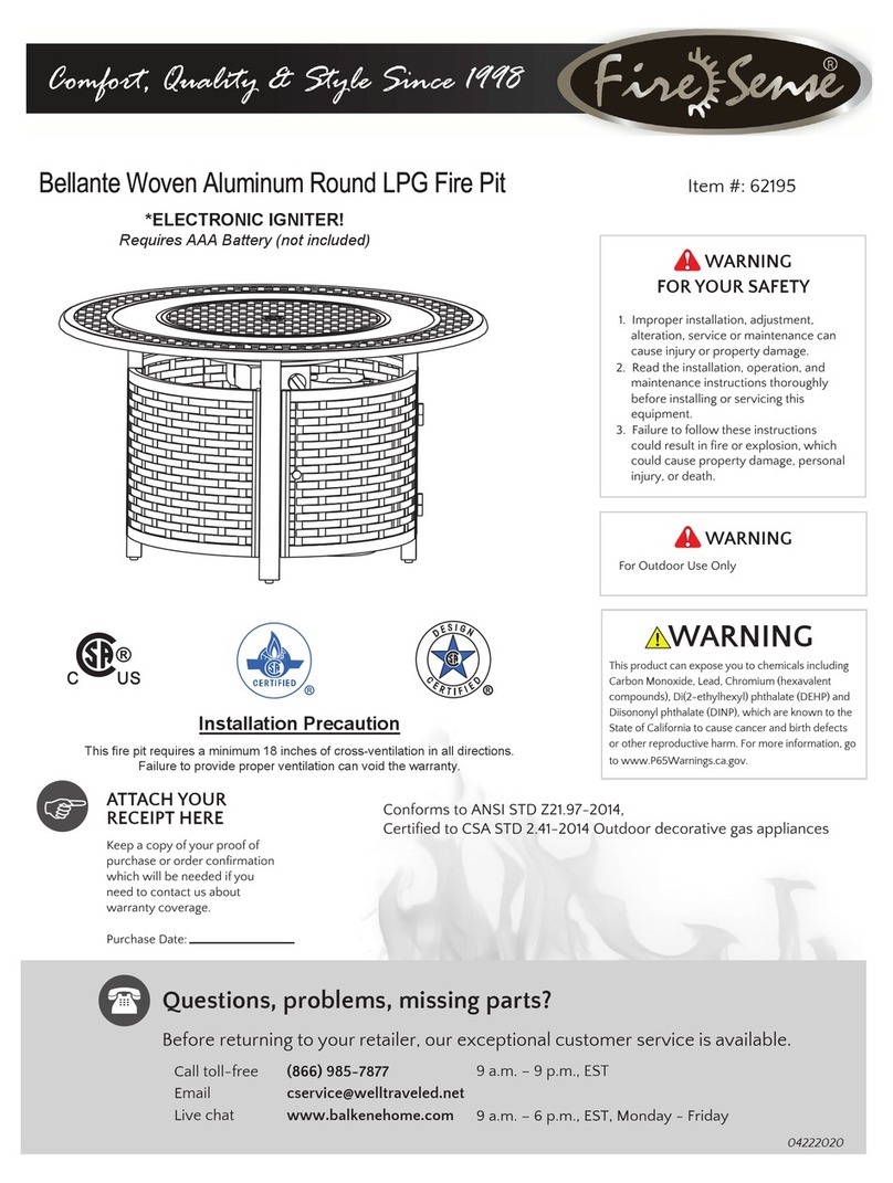 Firesense 62195 User manual
